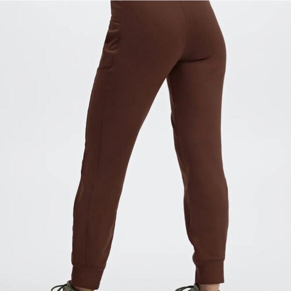 Fabletics Thermaflex On-The-Go Chicory Brown Coffee Chocolate Joggers Small - Picture 4 of 11